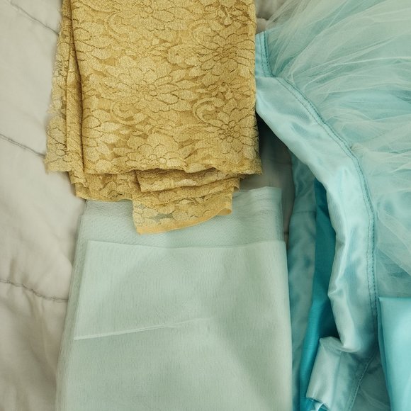 Indian dress material with stitched skirt - Picture 2 of 6